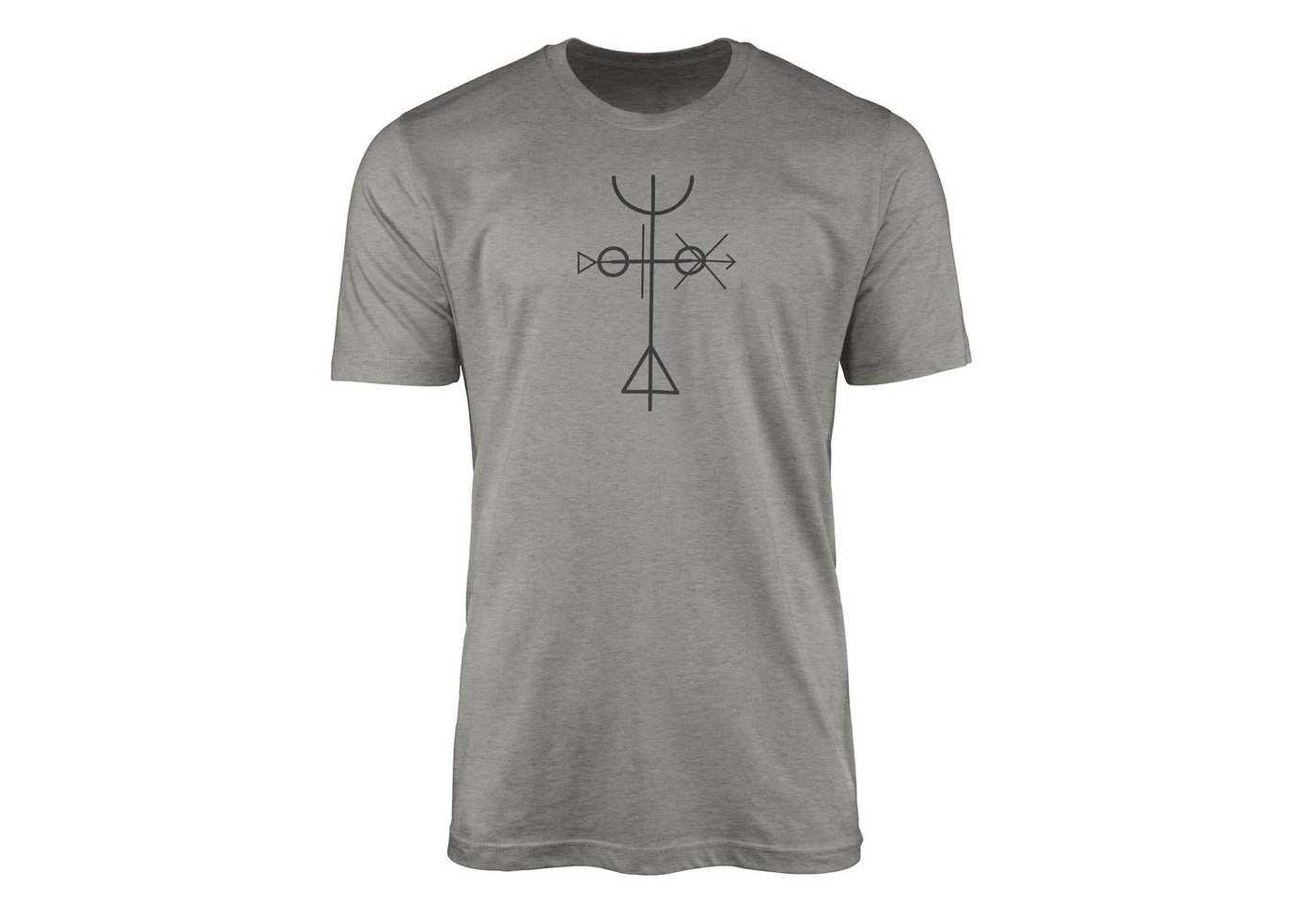 Sinus Art T-Shirt Premium T-Shirt Alchemy Serie Symbole angenehmer Tragekomfort feine Struktur No.0029 von Sinus Art