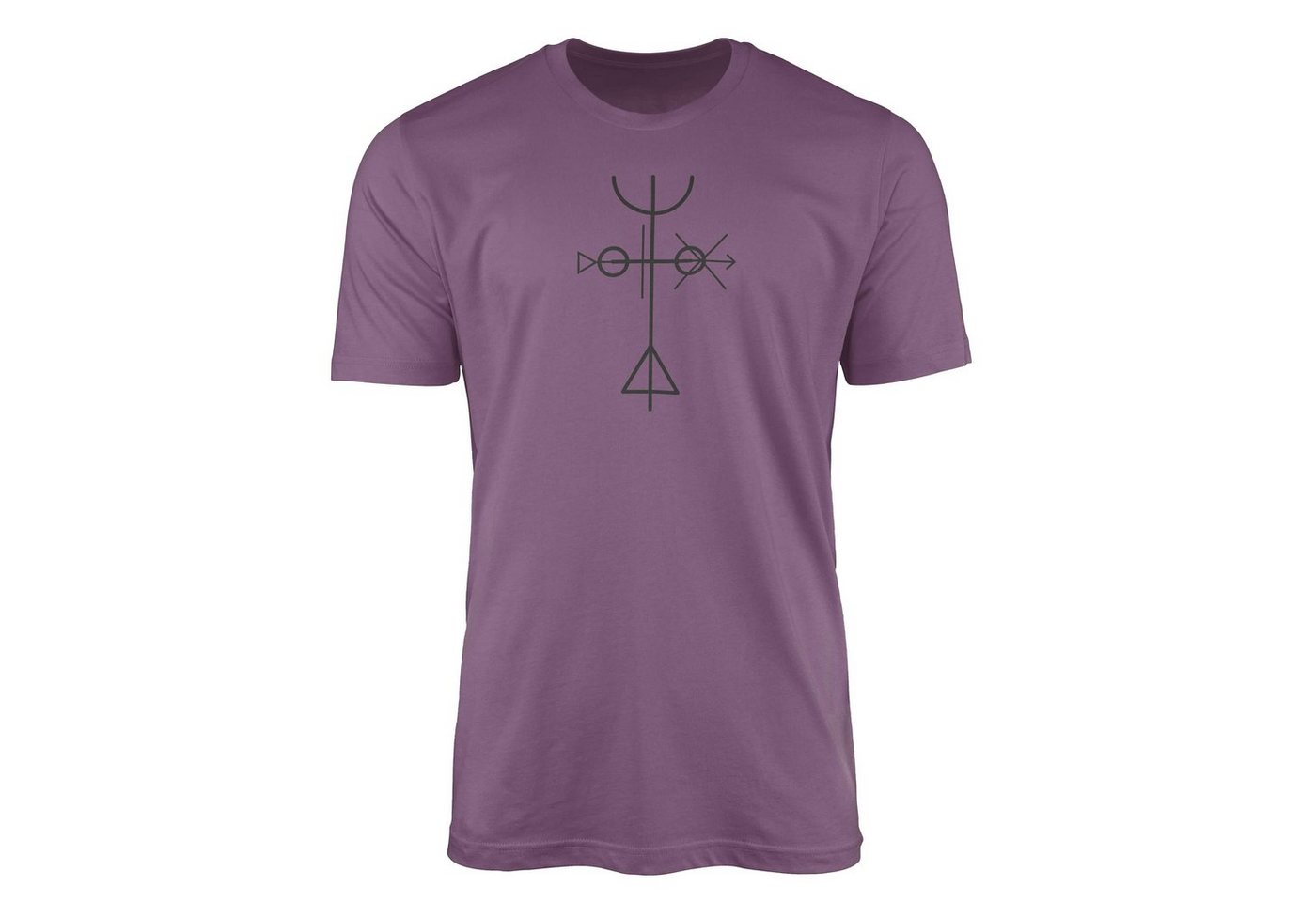 Sinus Art T-Shirt Premium T-Shirt Alchemy Serie Symbole angenehmer Tragekomfort feine Struktur No.0029 von Sinus Art