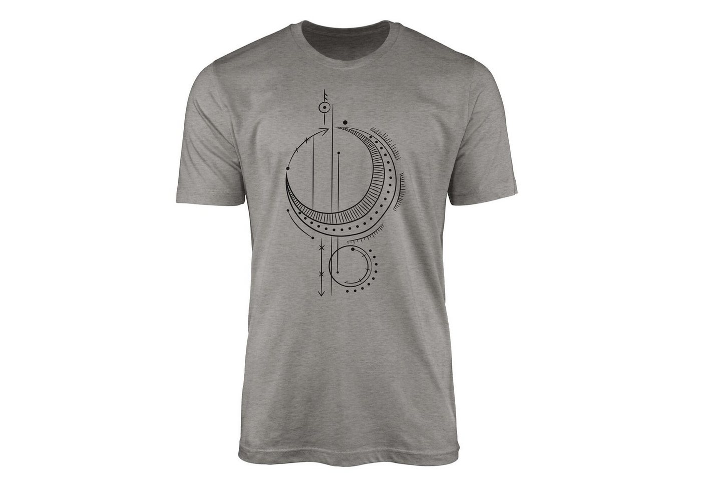 Sinus Art T-Shirt Premium T-Shirt Alchemy Serie Symbole angenehmer Tragekomfort feine Struktur No.0042 von Sinus Art