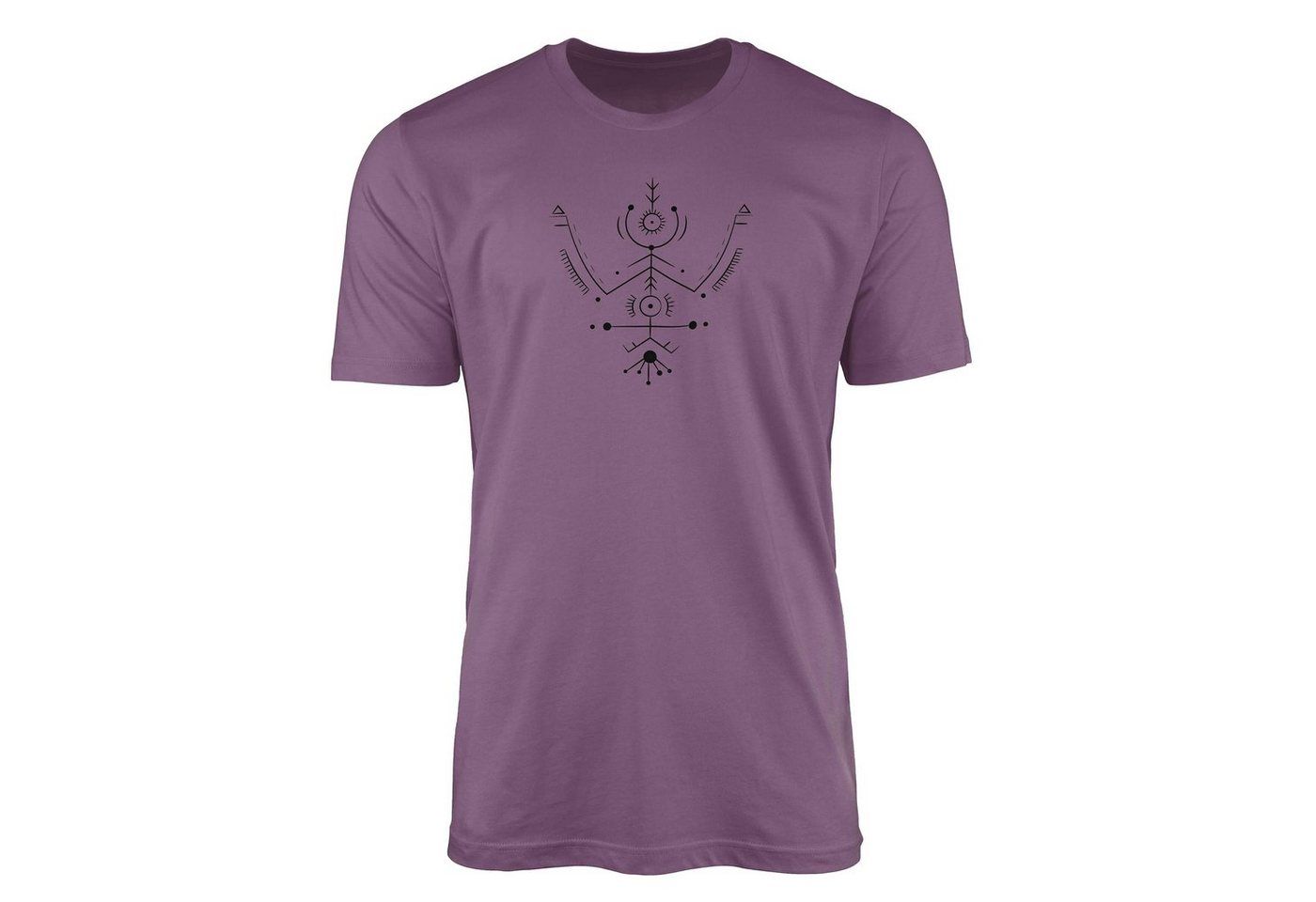 Sinus Art T-Shirt Premium T-Shirt Alchemy Serie Symbole angenehmer Tragekomfort feine Struktur No.0045 von Sinus Art