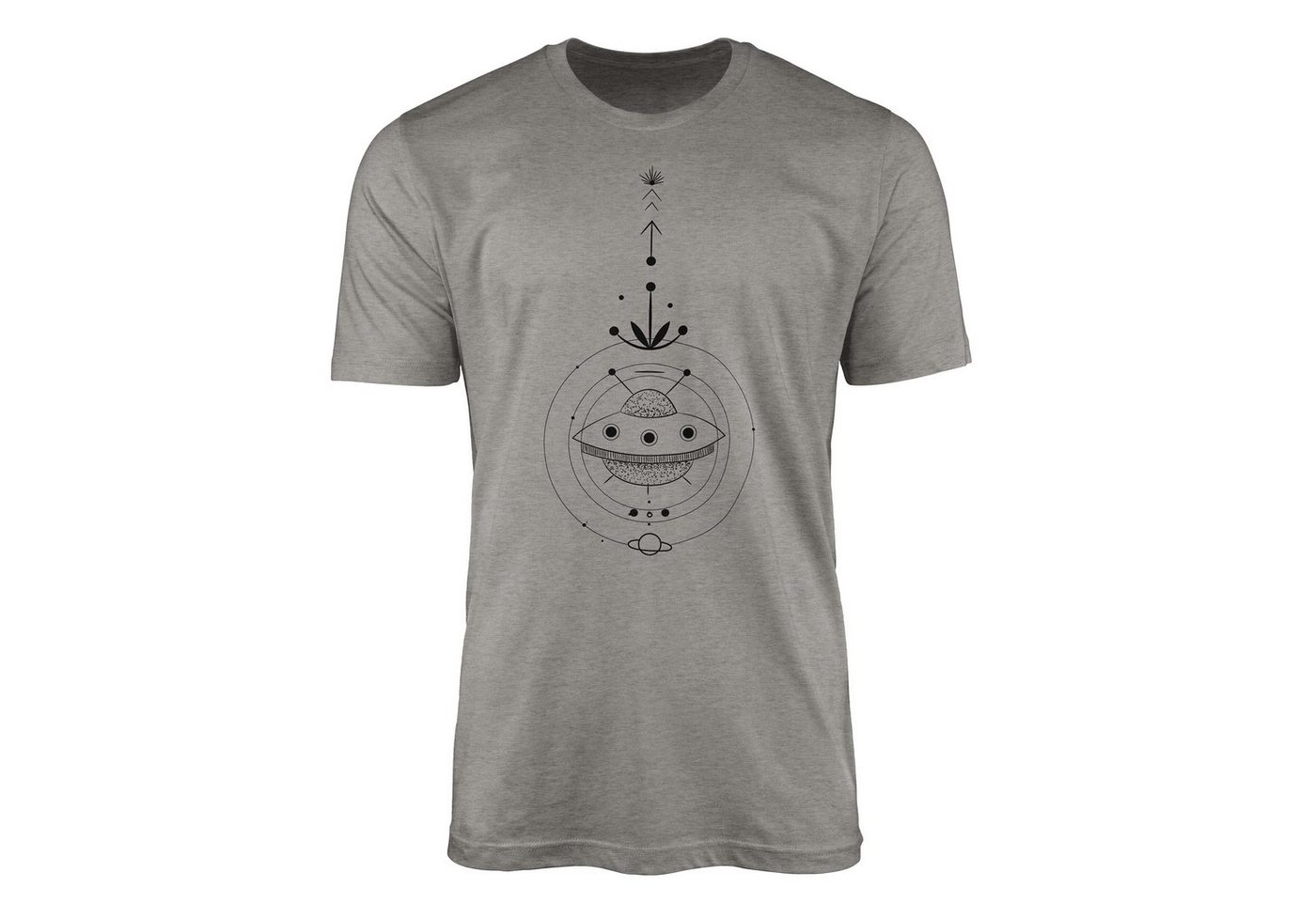 Sinus Art T-Shirt Premium T-Shirt Alchemy Serie Symbole angenehmer Tragekomfort feine Struktur No.0060 von Sinus Art