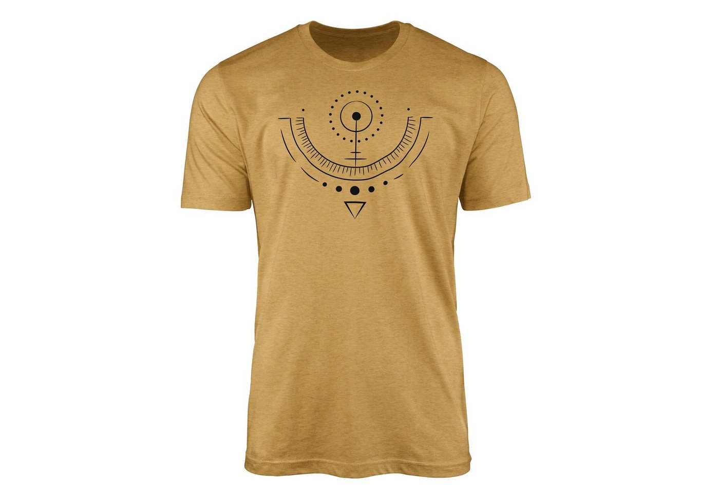 Sinus Art T-Shirt Premium T-Shirt Alchemy Serie Symbole angenehmer Tragekomfort feine Struktur No.0070 von Sinus Art