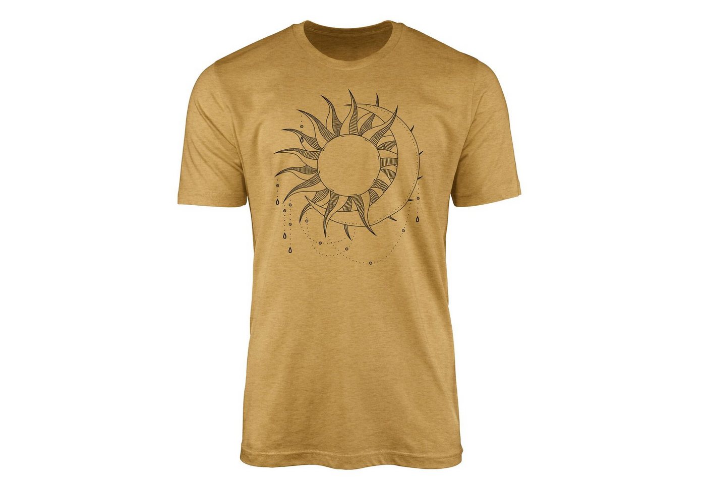 Sinus Art T-Shirt Premium T-Shirt Alchemy Serie Symbole angenehmer Tragekomfort feine Struktur No.0074 von Sinus Art