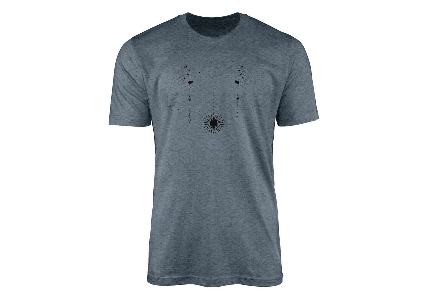 Sinus Art T-Shirt Premium T-Shirt Alchemy Serie Symbole angenehmer Tragekomfort feine Struktur No.0094 von Sinus Art