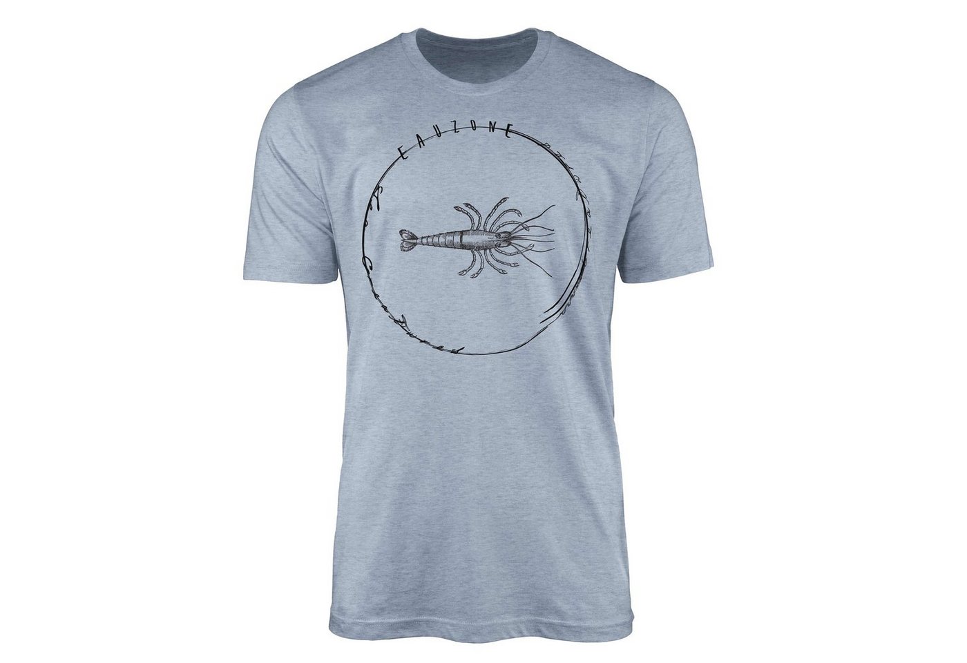 Sinus Art T-Shirt T-Shirt Tiefsee Fische - Serie: Sea Creatures, feine Struktur und sportlicher Schnitt / Sea 009 von Sinus Art