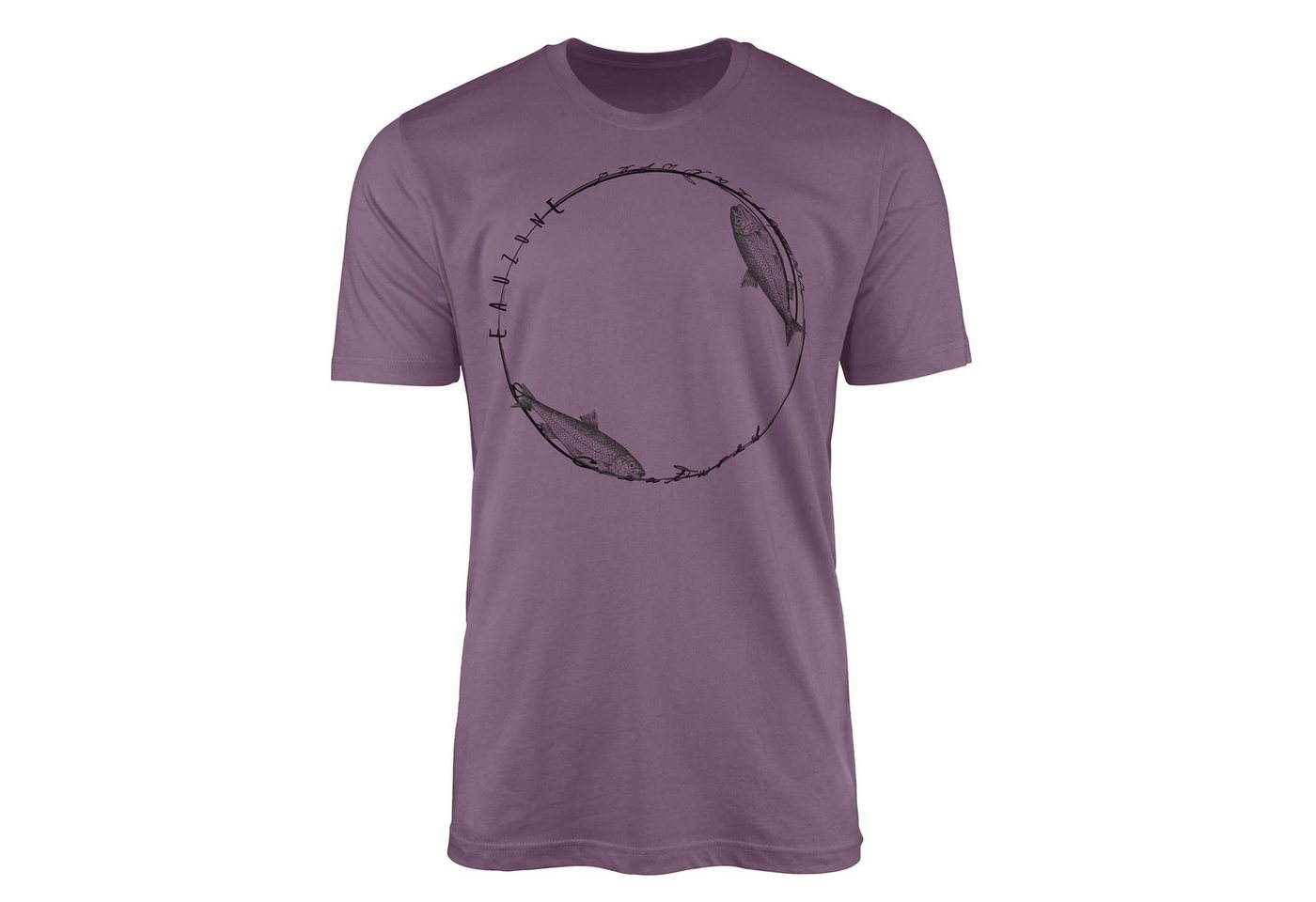 Sinus Art T-Shirt T-Shirt Tiefsee Fische - Serie: Sea Creatures, feine Struktur und sportlicher Schnitt / Sea 039 von Sinus Art