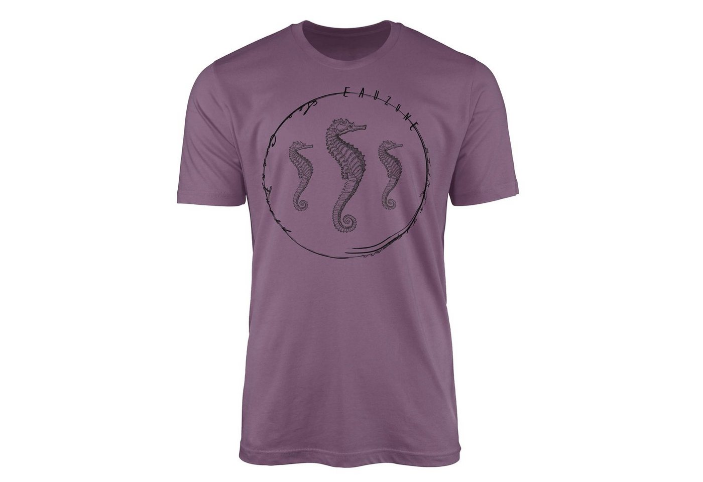 Sinus Art T-Shirt T-Shirt Tiefsee Fische - Serie: Sea Creatures, feine Struktur und sportlicher Schnitt / Sea 042 von Sinus Art