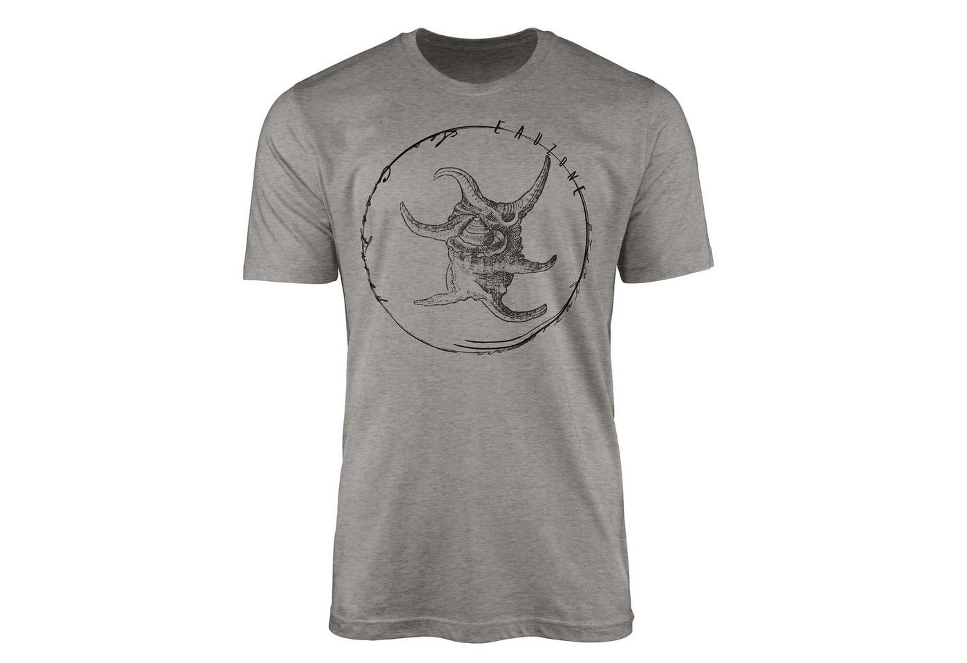 Sinus Art T-Shirt T-Shirt Tiefsee Fische - Serie: Sea Creatures, feine Struktur und sportlicher Schnitt / Sea 043 von Sinus Art