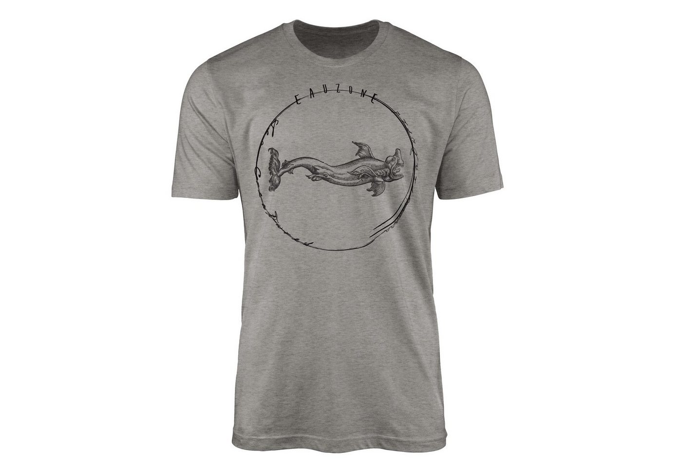 Sinus Art T-Shirt T-Shirt Tiefsee Fische - Serie: Sea Creatures, feine Struktur und sportlicher Schnitt / Sea 064 von Sinus Art