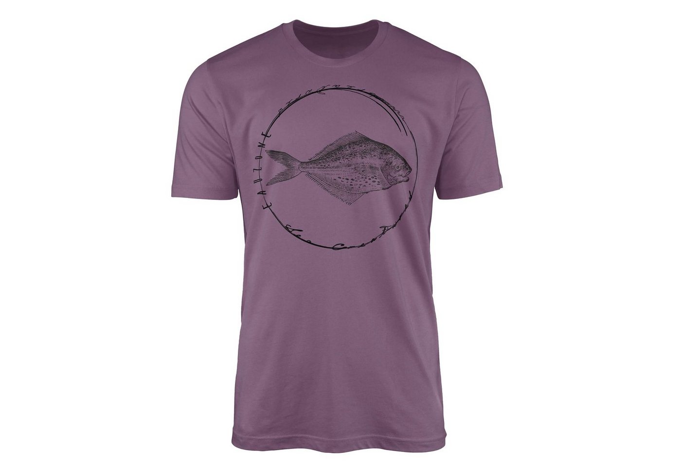 Sinus Art T-Shirt T-Shirt Tiefsee Fische - Serie: Sea Creatures, feine Struktur und sportlicher Schnitt / Sea 069 von Sinus Art