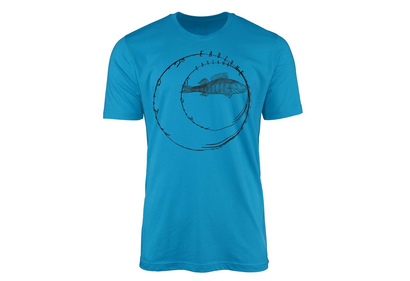 Sinus Art T-Shirt T-Shirt Tiefsee Fische - Serie: Sea Creatures, feine Struktur und sportlicher Schnitt / Sea 076 von Sinus Art