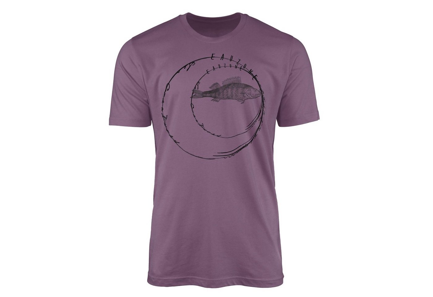 Sinus Art T-Shirt T-Shirt Tiefsee Fische - Serie: Sea Creatures, feine Struktur und sportlicher Schnitt / Sea 076 von Sinus Art
