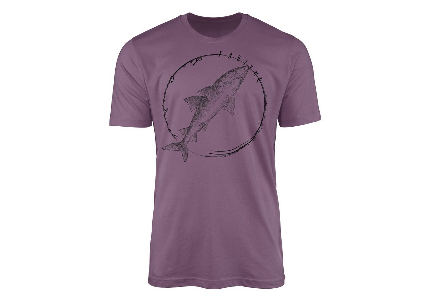 Sinus Art T-Shirt T-Shirt Tiefsee Fische - Serie: Sea Creatures, feine Struktur und sportlicher Schnitt / Sea 095 von Sinus Art