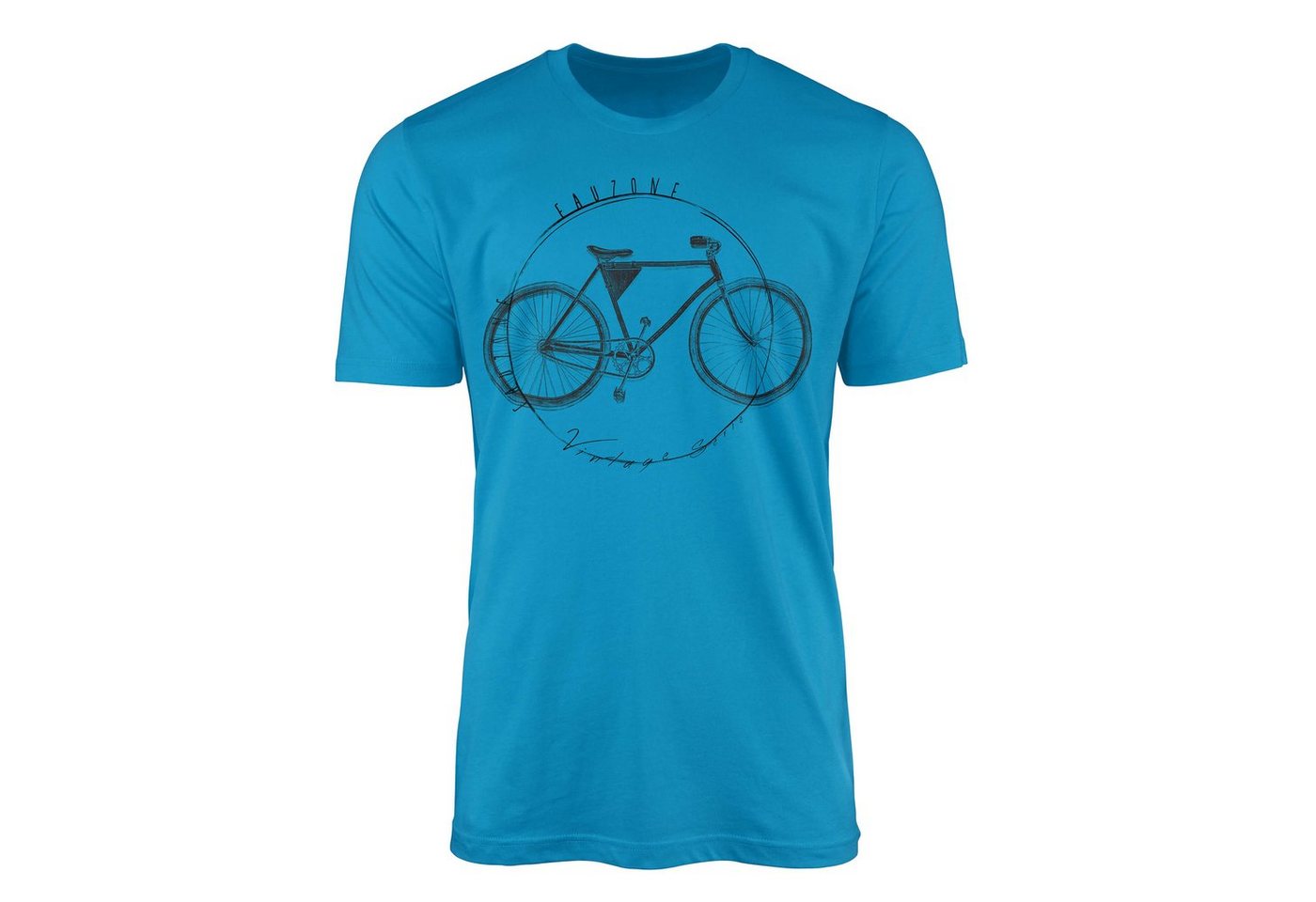 Sinus Art T-Shirt Vintage Herren T-Shirt Fahrrad von Sinus Art