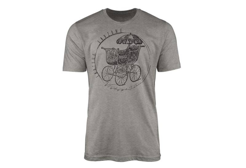 Sinus Art T-Shirt Vintage Herren T-Shirt Kinderwagen von Sinus Art
