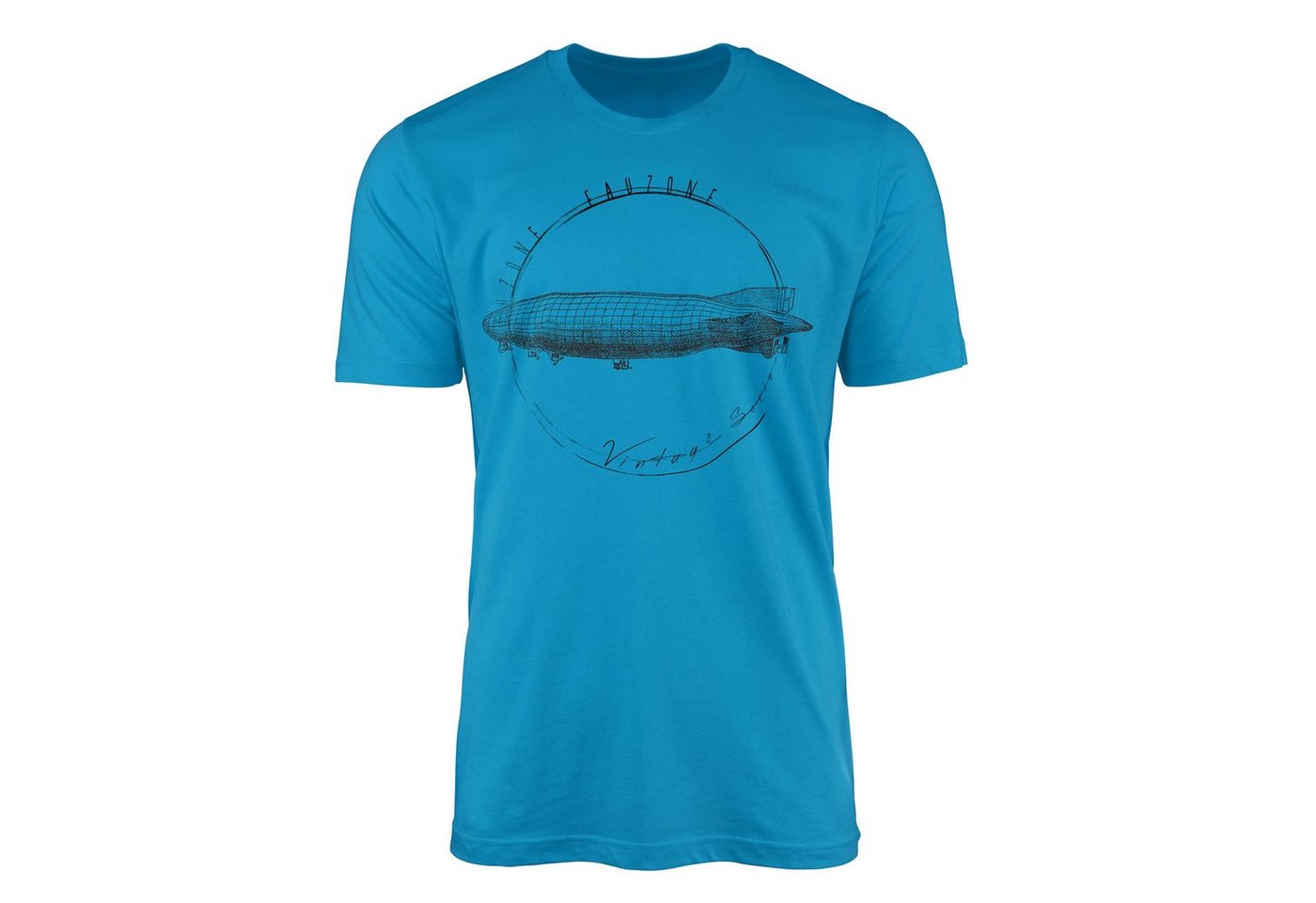 Sinus Art T-Shirt Vintage Herren T-Shirt Zeppelin von Sinus Art