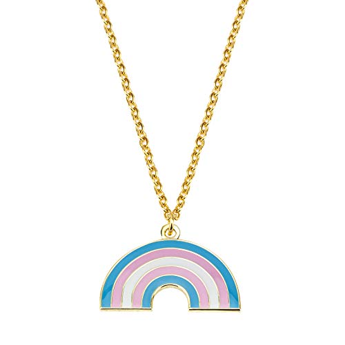 Transgender Pride Rainbow Shape Halskette Gay Pride Geschenk Rainbow Pride Halskette LGBT Schmuck Pride Geschenk von Sinwinkori