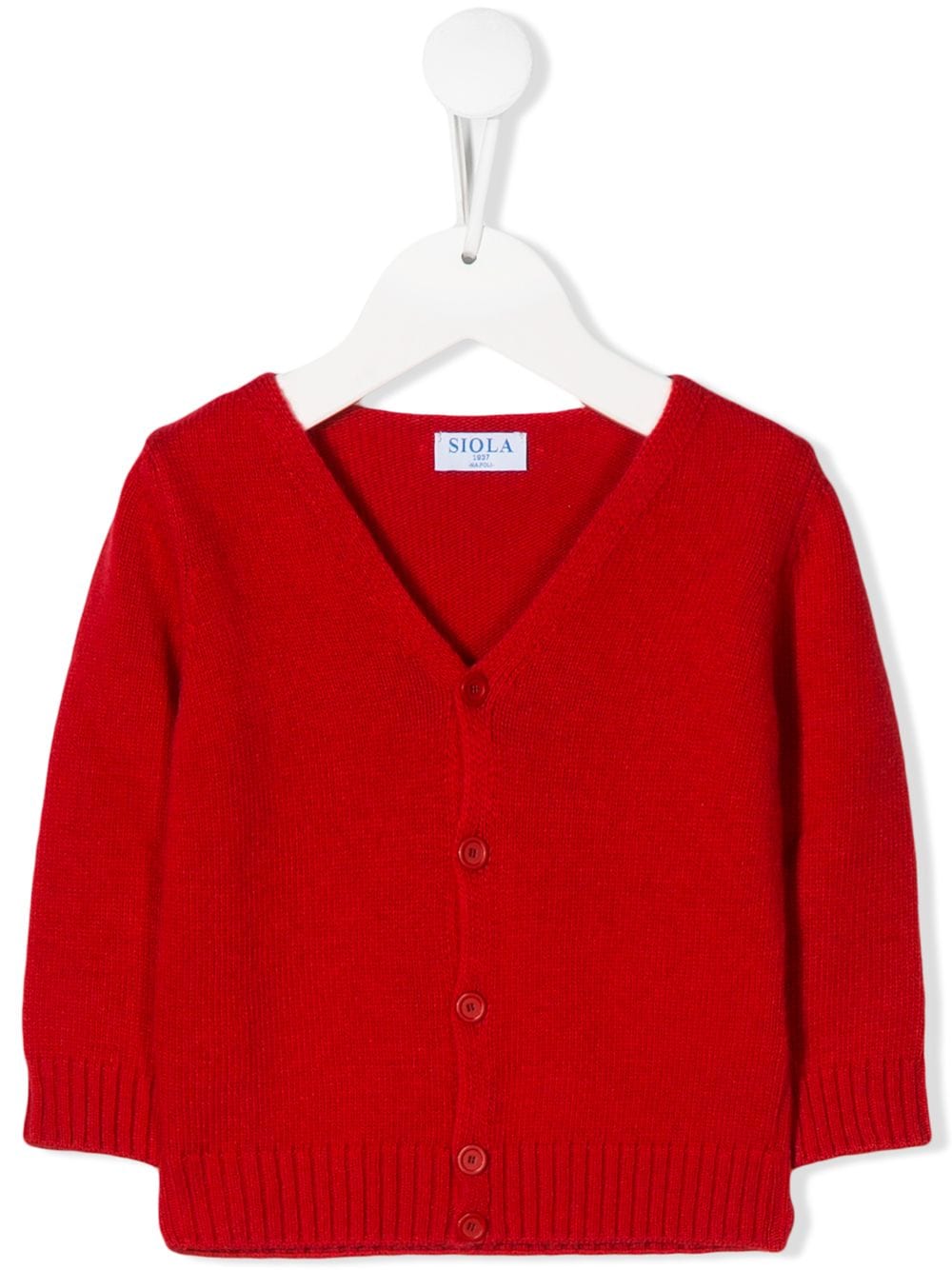 Siola Cardigan mit V-Ausschnitt - Rot von Siola