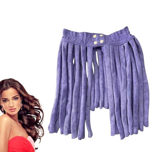 Sionhiuo Hitzefreies Curling-Stab-Stirnband, Heatless Curling-Set | Styling-Tool für lockiges Haar 2 in 1 | Wasserabsorbierendes, flexibles Nudelform-Styling-Tool für Mädchen, Lockenhaarverstärker von Sionhiuo