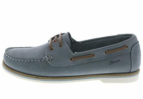 Sioux Damen NAKIMBA-700 Schuhe Mokassin Bootsschuhe Segelschuhe, Farbe:Blau, Größe:EUR 39 von Sioux