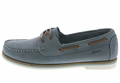 Sioux Damen NAKIMBA-700 Schuhe Mokassin Bootsschuhe Segelschuhe, Farbe:Blau, Größe:EUR 41 von Sioux