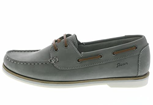 Sioux Damen NAKIMBA-700 Schuhe Mokassin Bootsschuhe Segelschuhe, Farbe:Hellgrau, Größe:EUR 39 von Sioux