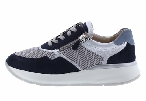 Sioux Damen Segolia Sneaker, Indigo Grau Silber, 36 EU von Sioux