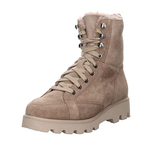 Sioux Damen Stiefel Schuhe Meredira 718 Boots Veloursleder Elegant Freizeit uni Meredira Boots beige Veloursleder Lammfell von Sioux