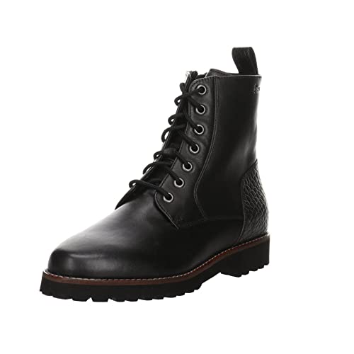 Sioux Damen Stiefeletten Schuhe Meredith Boots Glattleder Elegant Freizeit Uni Meredith h Weite extra weit schwarz Boots Croco von Sioux