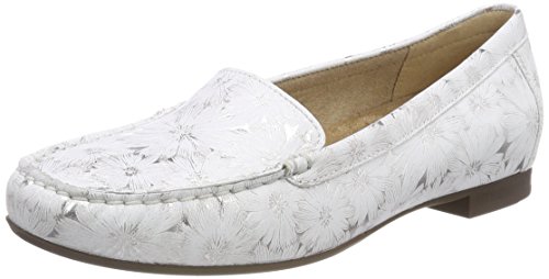 Sioux Damen Zalla Mokassin, Silber (Weiss-Silber), 41 EU (7.5 UK) von Sioux