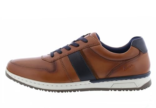 Sioux Herren Cayhall Sneaker, Cognac Blu, 46 EU von Sioux