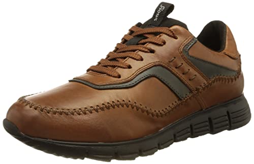 Sioux Herren Mokrunner Sneaker, Cognac, 39 EU von Sioux