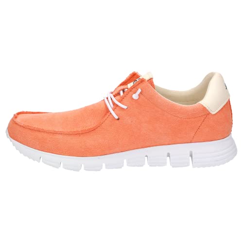 Sioux MOKRUNNER -D-007 by Damen Barfußschuhe Schnürschuhe Sneaker Mokassin, Farbe:Orange (Naranja), Größe:EUR 41 von Sioux