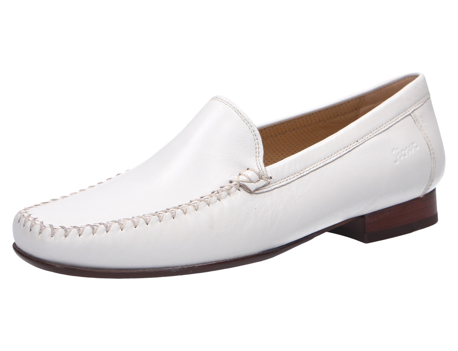 female Mokassins weiss Damen Slipper 37 von Sioux