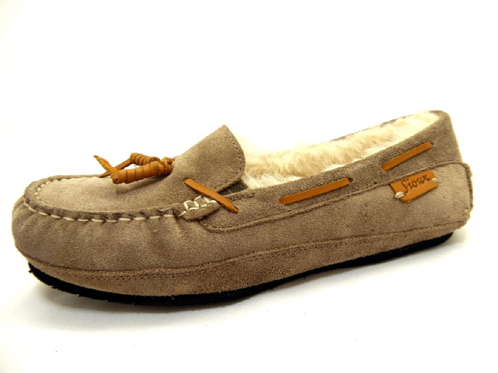 female Sportliche Slipper beige 40 von Sioux