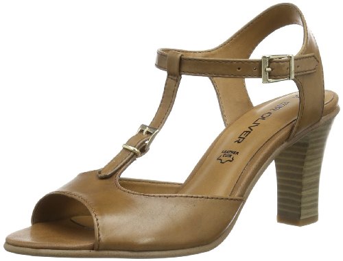 SIR OLIVER by s.Oliver 5-5-28300-22 Damen Sandalen, Braun (Chestnut 328), EU 42 von Sir Oliver