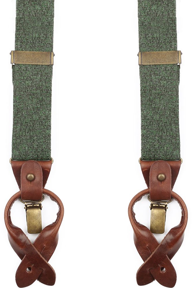Sir Redman Luxus Hosenträger Essential dunkelgrün - von Sir Redman