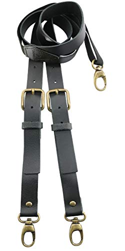 Sir Redman - Robuste Hosenträger Leder Schwarz von Sir Redman