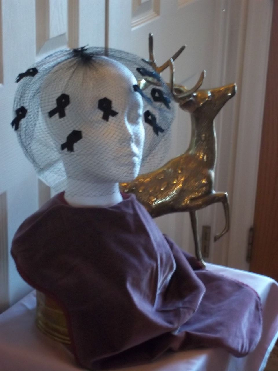 Damen Schwarz Tüll Birdcage von SirKsVintage