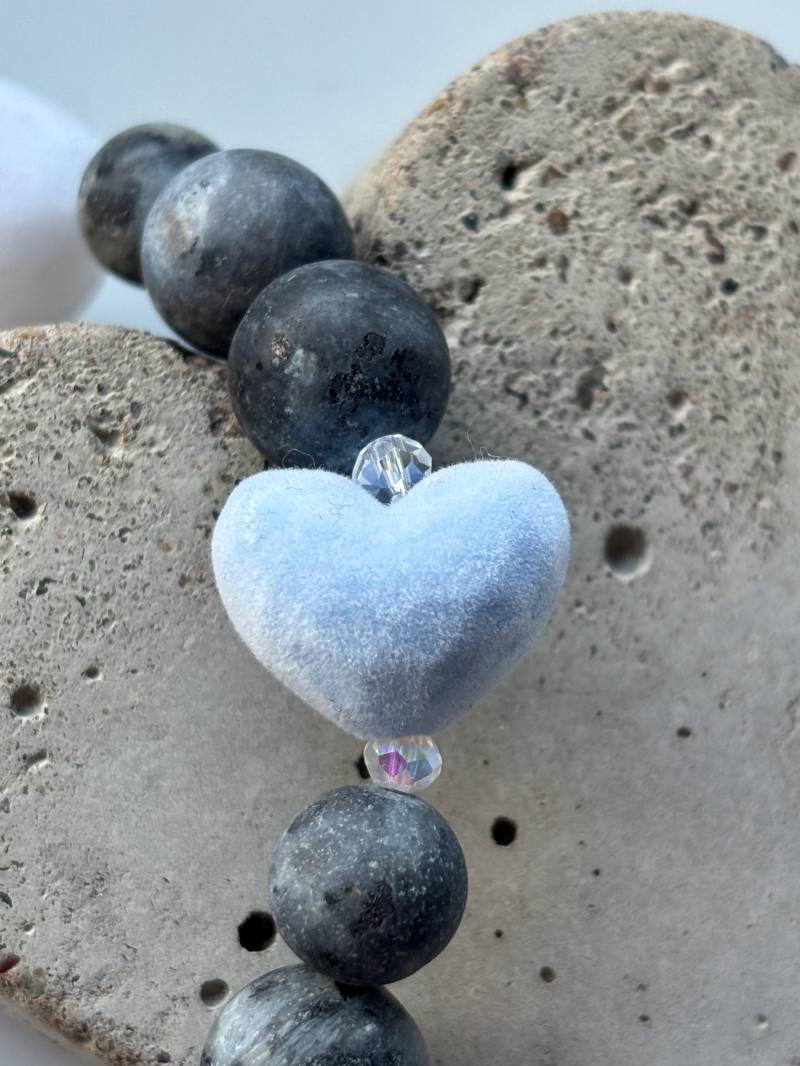 Armband Aus Naturstein Perlen Mit Herz von SirWoddy