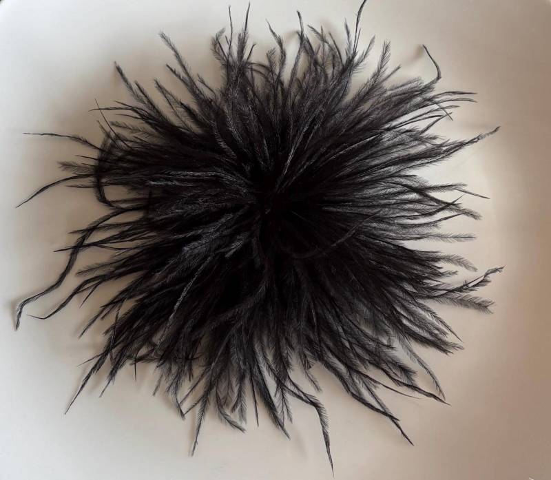 Federbrosche Oder Clip Als Statement Für Jacken Pullis Und Taschen in Schwarz von SirWoddy