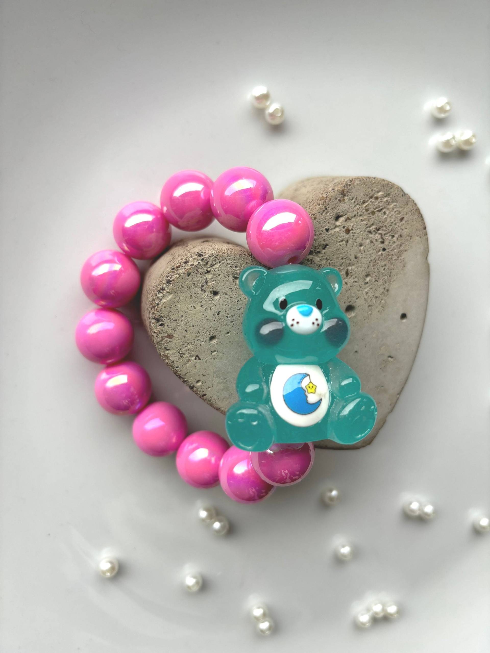 Glücksbärchi Perlen Armband - Glow in The Dark von SirWoddy