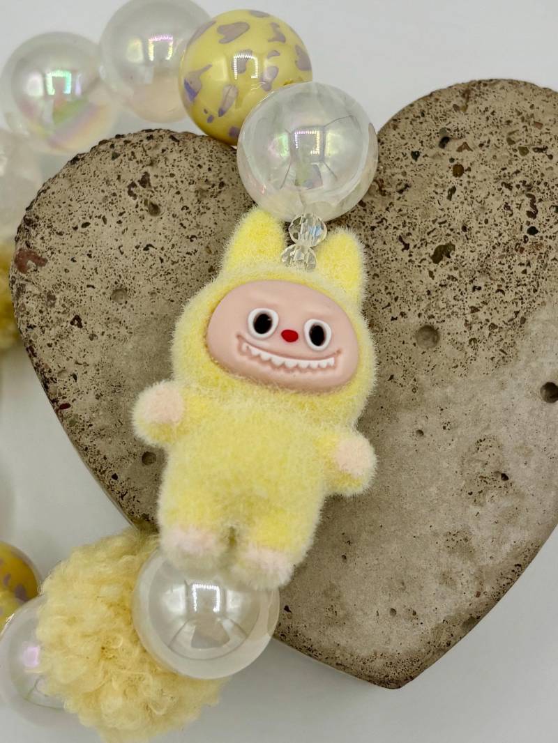 Kawaii Perlen Armband - Gelb Weiß Kawaii Perlen Armband - Gelb Weiß von SirWoddy