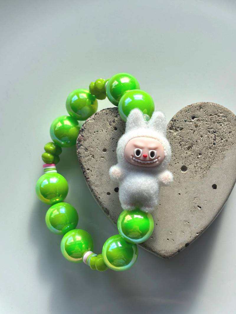 Kawaii Perlen Armband -Grün Weiß Kawaii Perlen Armband -Grün Weiß von SirWoddy