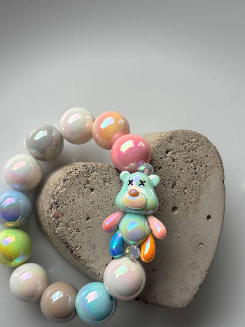 Miracle Armband Mit Crossed Eye Bear Perle von SirWoddy