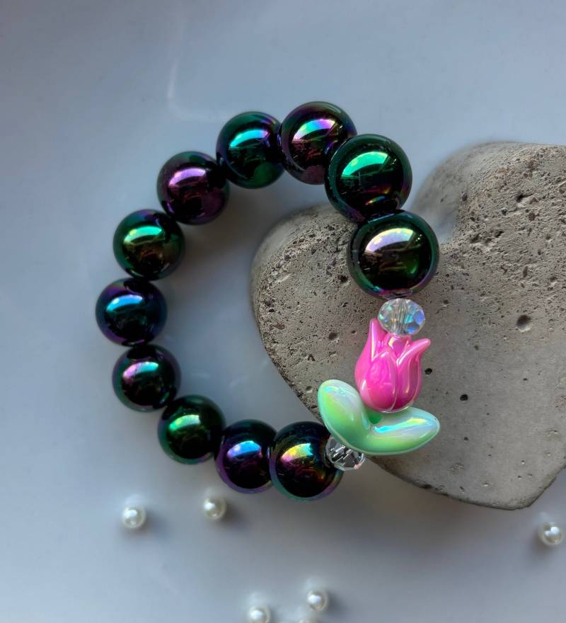 Miracle Perlen Armband Mit Blumen Perle von SirWoddy
