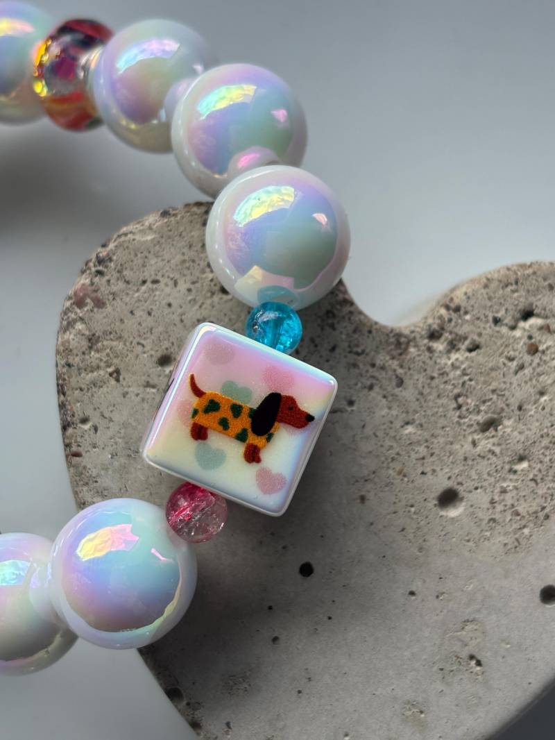 Miracle Perlen Armband Mit Dackel von SirWoddy