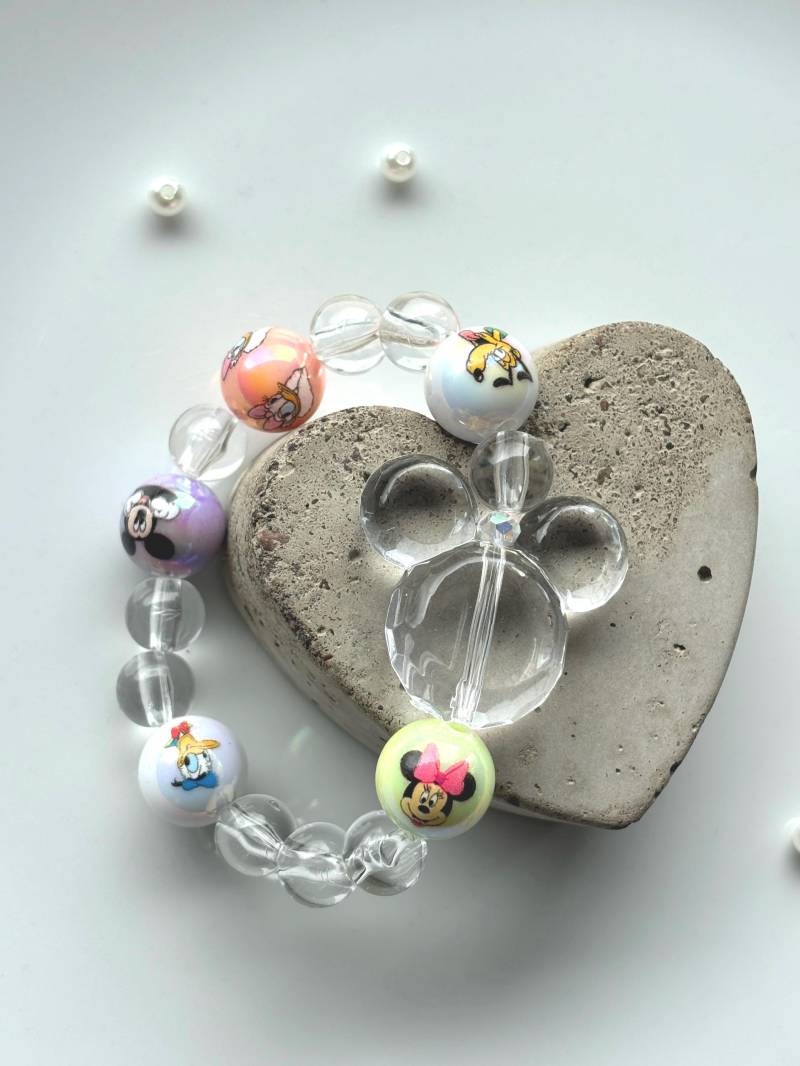 Mickey Perlen Armband Mit Pluto, Minnie Und Donald Perle von SirWoddy