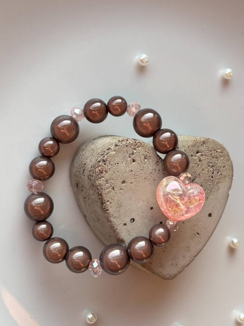 Miracle Perlen Armband Mit Shiny Schimmer Und Herz Perle Miracle Perlen Armband Mit Shiny Schimmer Und Herz Perle von SirWoddy