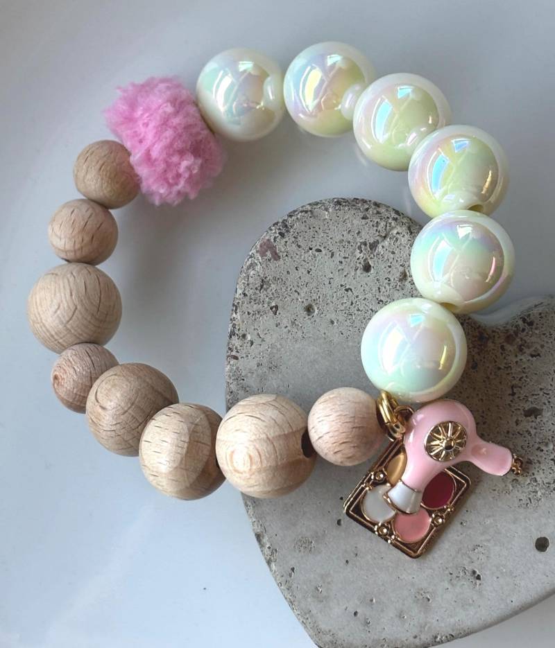 Perlen Armband Mit Glanz - Und Holzperlen Perlen Armband Mit Glanz - Und Holzperlen von SirWoddy